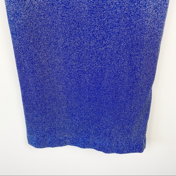 BEBE‎ Blue Turtleneck Sleeveless Racerback Dress PS - Picture 5 of 13